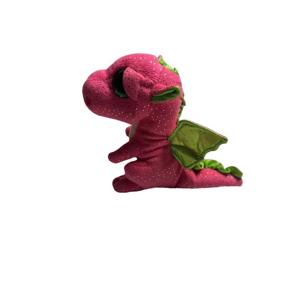 TY Beanie Boos DARLA THE PINK‎ DRAGON Beanbag Plush Toy 6"